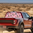 thumbnail image 3 of SEANATIVE Valentine's Day Decor Truck Rear Window Decal, UV Protection Perforated See Through Graphic Car Window Sun Shade Stickers for Most Pickup Truck, Chicken Heart-shaped Pink, 3 of 7