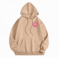 thumbnail image 4 of Towmus Women's Graphic Hoodies Oversized Sweatshirts Letter Flower Print Hooded Pullover Tops Cute Fall Clothes, 4 of 6
