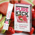 thumbnail image 2 of Pure Kick Strawberry Watermelon Singles To Go Hydration Water Enhancer Drink Mix Zero Sugar Low-Calorie Vitamin-Packed Powder Stick Beverages 2 Boxes, 6 Stick Pack per Box - 12 Total Servings, 2 of 5