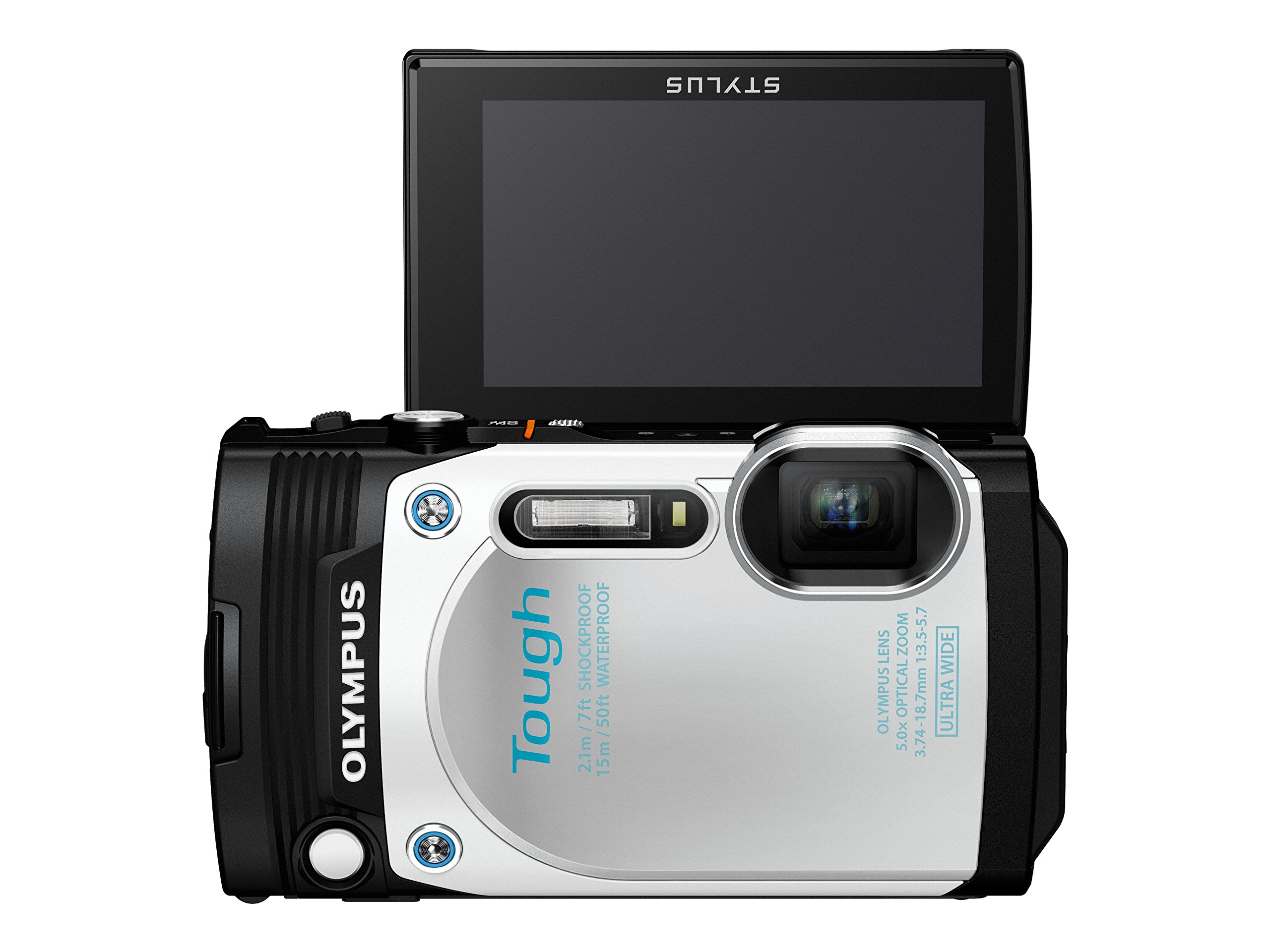 Olympus Tough Tg870 16 Megapixel Compact Camera White 3" Lcd 169 5x Optical Zoom 4x