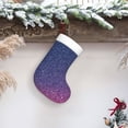 thumbnail image 6 of Salouo Violet Glitter Print Christmas Stockings,Large Xmas Stocking Set of 1 Holiday and Farmhouse Stocking for Christmas Holiday Party Decoration(17.7*11 Inch), 6 of 7