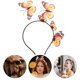 thumbnail image 4 of FELTECHELECTR 1 diadema de mariposa para el pelo, ideal para fiestas, cosplay, tocado de mariposa para mujer (naranja), 4 of 6