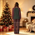 thumbnail image 5 of Onlypjs Family Christmas Pajamas Matching Sets, Christmas Tree Raglan Tops with Plaid Pants, Holiday Lounge Sets for Couples, Women and Men, 5 of 5