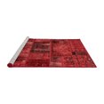 thumbnail image 2 of Ahgly Company Machine Washable Indoor Square Oriental Red Modern Area Rugs, 8' Square, 2 of 4