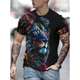 thumbnail image 2 of Summer Cool Men's Outdoor Leisure Sports Fashion Comfortable round Neck Short Sleeve, Sweatshirt, Fashion Casual Sportswear, Running Top, 2 of 8