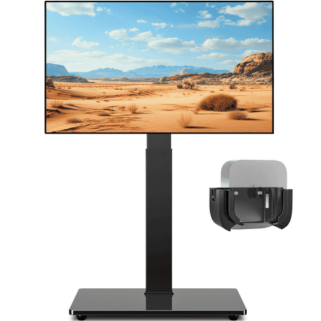 RTVR Swivel Floor TV Mount Stand for 32-75 inch TVs, Black