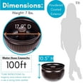 thumbnail image 4 of BirdRock Home Decorative Water Hose Pot - Distressed Bronze - 100 ft Hose, 4 of 9
