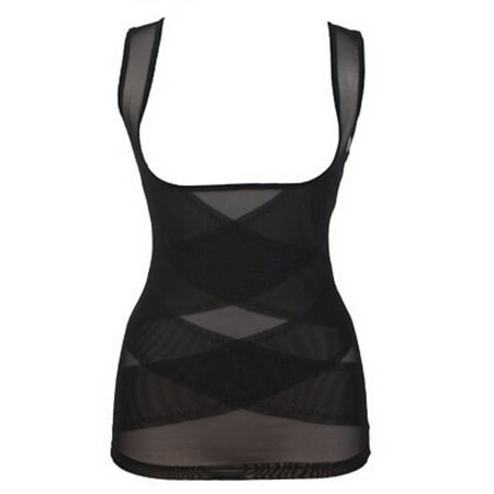 

Dtydtpe shapewear for women tummy control Womens Bra Lingerie Abdominal Body Shapewear Seamless Cross-body Vest Black