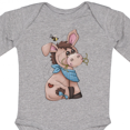 thumbnail image 4 of Inktastic Western Dilly Donkey Boys Long Sleeve Baby Bodysuit, 4 of 5