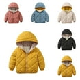 thumbnail image 3 of XBASW Baby Kids Winter Fleece Jackets Hooded Snowsuit Toddler Cotton Coats Warm down Outerwear for Girls Boys Size 1-7T, 3 of 11