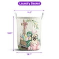 thumbnail image 5 of Easter Egg Pug Bunny Ear Welcome Spring Truck Foldable Laundry Basket Dog Lover Gifts Organizer Storage with Handles - 12002, 5 of 5