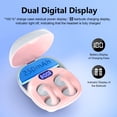 thumbnail image 4 of VEAT00L Open-Ear Headphones, Wireless Clip On Earbuds with Digital Display Charging Case 30 Hours Playtime, Lightweight Comfort, Stable Fit, Open-Ear Safety Design for Active and Office Use, 4 of 5