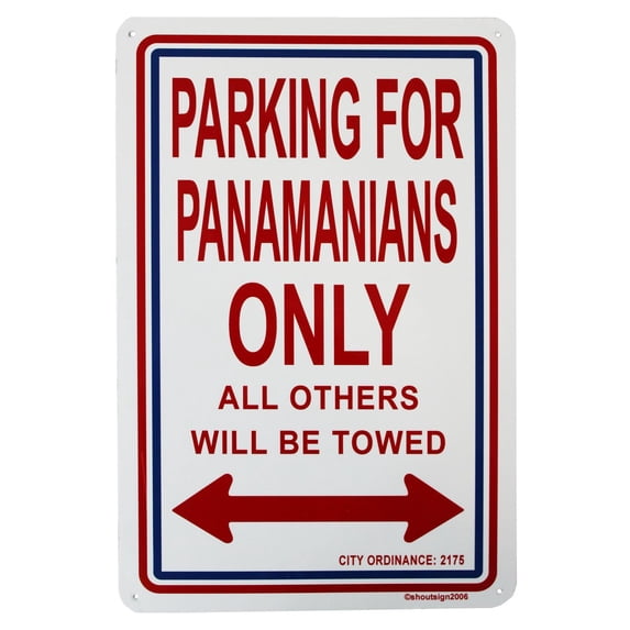 Panama Parking Sign