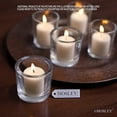 thumbnail image 7 of Hosley Set of 24, Clear Chunky Thick Glass Votive/Tealight (Wax or LED) Candle Holders- 2.4" High, 7 of 7