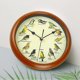 thumbnail image 2 of Singing Bird Wall Clock 13 Inch Resin Copper 12 British and European Songbird Sounds On The Hour Chiming Nature Theme, 2 of 5