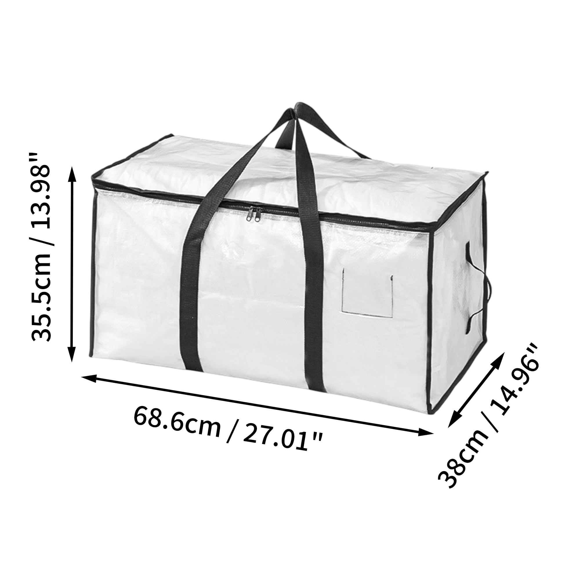 Unique Bargains Durable Storage Bag Storage Bins for Storaging 1Pc Clear Size M