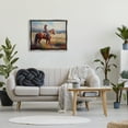 thumbnail image 3 of Stupell Industries Cowgirl in Western Scene Animals & Insects Painting Gray Floater Framed Canvas Art Print Wall Art, 31 x 25, 3 of 10