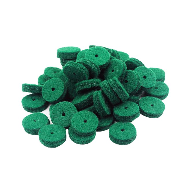 Shisuyan 90 Pcs D04 22mm Piano Feutre Rail d'Équilibre Poinçons Clavier Rondelles d'Équilibre Pièces de Réparation (Vert)
