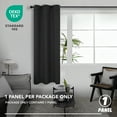 thumbnail image 2 of ZOPZO Blackout Curtain 1 Piece for Bedroom, Noise Reducing, Black, 42W x 84L Inch, Thermal Insulated Window Treatment, 2 of 7