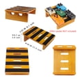 thumbnail image 3 of Labymos Guitar Effect Pedal Board DIY Kit Solid Wood Pedalboard 11.8-inch x 8.7-inch, with Arc Feet/ Connection Plate/ Pedal Footswitch Topper, 3 of 8