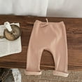 thumbnail image 4 of FAIWAD Baby Kids Girls Ribbed Knitted Cotton Pants Elastic High Waist Baggy Pants Soft Lightweight Pants, 4 of 5