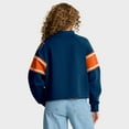 thumbnail image 2 of Women's Fanatics Navy Chicago Bears Oversized Hometown Toss Sweep Mock Neck Pullover, 2 of 5