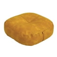 thumbnail image 1 of Langgg Coussin de Sol Rond Pouf Ottoman Décoratif Intérieur Gris Adultes Léger Balcon Extérieur pour Jaune, 1 of 6