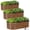 Grain, variant on INNO STAGE Raised Garden Bed Kit Oval Rustproof Metal 3 Pack 4x2x1ft
