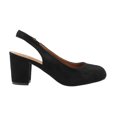 thumbnail image 1 of Where's That From Womens Edith PU Sling Back Extra Wide Block Heel Shoes, 1 of 2