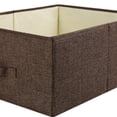 thumbnail image 4 of Storage Basket Linen Foldable Washable Clothes Storage Cube Storage Organizer, 4 of 10