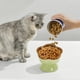 thumbnail image 3 of Comedero lento para gatos | Comedero de cerámica para gatos y perros pequeños | Diseño en forma de flor | Favorece una digestión saludable y reduce los vómitos por comer en exceso | Comedero y, 3 of 5