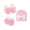 Pink, variant on Baby Hat Mittens and Socks Set Newborn Bowknot Hat for 0-6 Months Cute Infant Beanie Suit Soft Mittens Non-Slip Ankle Socks