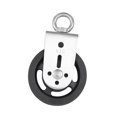 thumbnail image 1 of koolsoo Roulement Poulie Roue à Tirer vers le Bas Roue Robuste Portable Silencieux Systèmes de Poulie Levage Noir de 1 Trou, 1 of 9