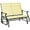 Beige, variant on ZOPan 2-Person Outdoor Glider Bench,Patio Glider Loveseat Chair with Powder Coated Steel Frame,2 Seats Porch Rocking Glider for Backyard, Lawn, Garden and Porch, Cream White