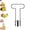 A, variant on Apple Corer Tool Stainless Steel Fruit Core Remover T Shaped Cupcake Corer Heavy Duty Sharp Blade for Baked Apples Pie Baking Snacks Home Kitchen，A