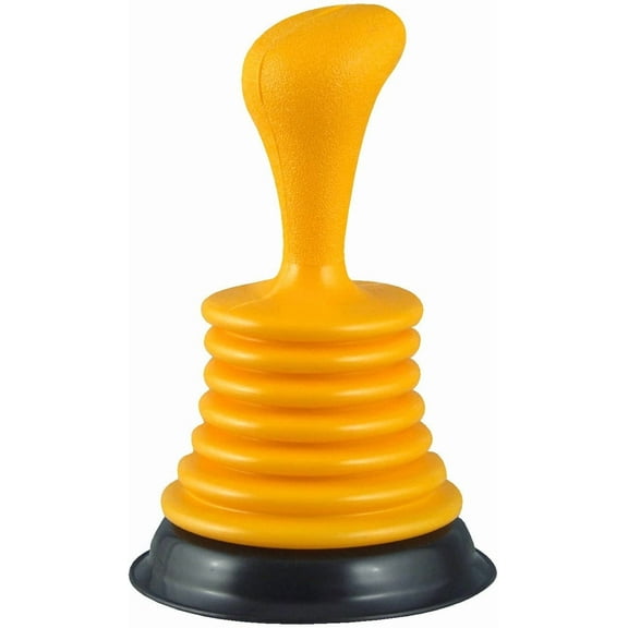 COBRA Mini Home Plunger with Ergonomic Handle for All Drain Types
