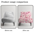 thumbnail image 6 of HELLHERO Durable Dustproof Armless Accent Chair Cover Slipcover for Armless Chair, Chair Protector Cover Cherry Blossom Print, 6 of 8