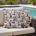thumbnail image 5 of Outdoor Pillow Covers Abstract Forest Animals Bear Tree Waterproof Pillow Cases 16x16 Set of 2, Natural Plants Throw Pillow Cover Pillowcase for Patio Balcony Couch Garden, 5 of 9