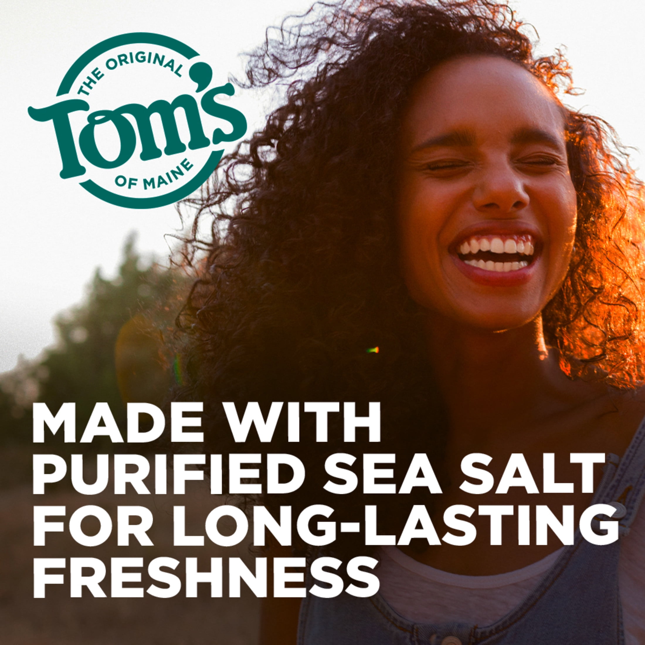 Tom's of Maine Sea Salt Natural Fluoride-Free Mouthwash, Refreshing Mint, 16 oz