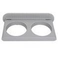 thumbnail image 4 of Hair Dryer Holder Wall Mounted Self Adhesive Double Hole Hanging Hair Blow Dryer Rack Organizer for Bathroom Gray, 4 of 4