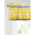 thumbnail image 6 of Valances for Windows Gray Yellow Gradient Rod Pocket Cafe Window Treatments Valance Curtains for Kitchen Bathroom Laundry Basement Windows 42"x12", 6 of 9