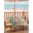 thumbnail image 2 of Outdoor Tablecloths with Umbrella Hole & Zipper, Watercolor Tulips Rectangle Tablecloth 60x120 Inch, Spring Flowers Butterflies Leaves Beige Waterproof Table Cloth, Patio/Pool/Picnic Table Covers, 2 of 8