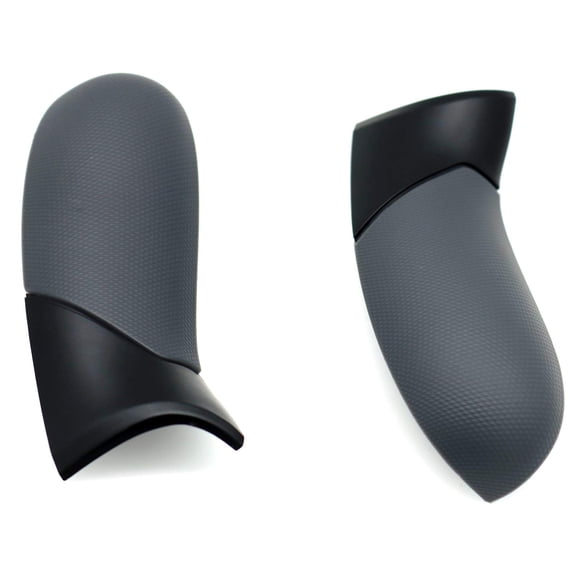 Deal4GO Gray Soft Touch Rubberized Right Left Side Rails Replacement Rear Handle Grips Back Panels for Xbox One Elite Controller 1698 (Third-Party)