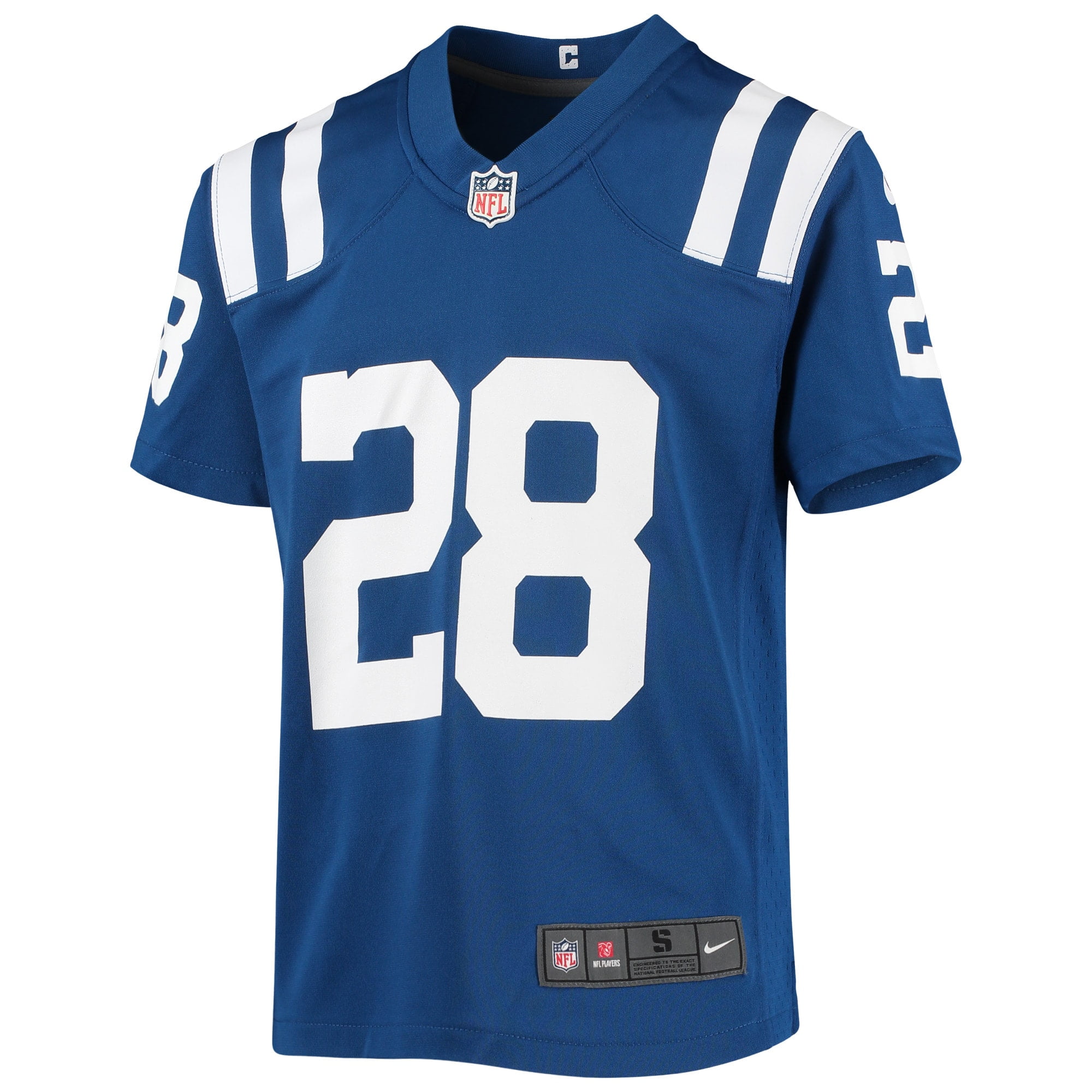 Nike Indianapolis Colts No38 T.J. Carrie Royal Blue Team Color Youth Stitched NFL Limited Therma Long Sleeve Jersey