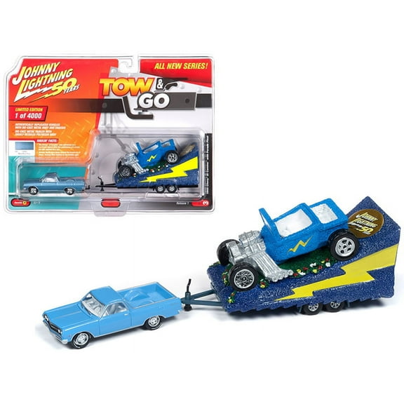 Johnny Lightning Tow & Go 1:64 1965 Chevy El Camino With Parade Float Ver A