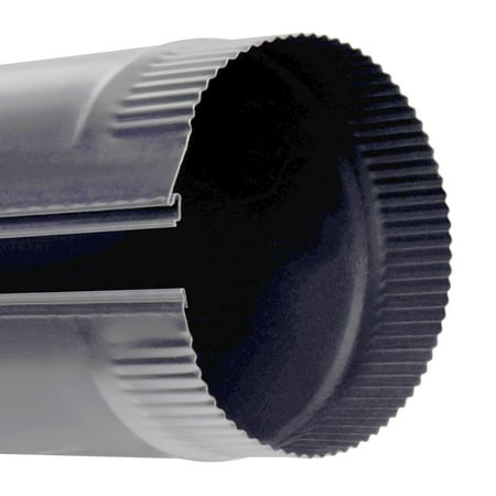 Imperial Manufacturing Group BM0113 8" X 24" Black Matte Stove Pipe