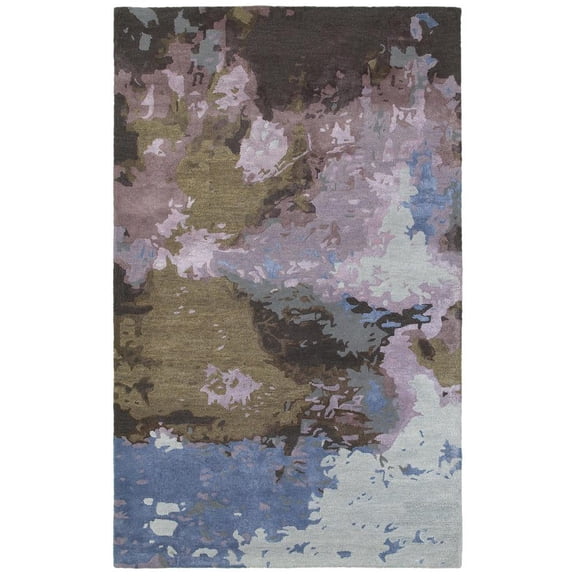 Sphinx Galaxy Area Rug 21901 Blue Faded Splotches 5' x 8' Rectangle