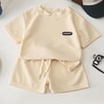 thumbnail image 4 of NOLDARES Toddler Boy Summer Clothes Outfits Kids Cotton Short Sleeve Shirt Shorts Set 2-7 Years Blazer,5-6 Y, 4 of 4