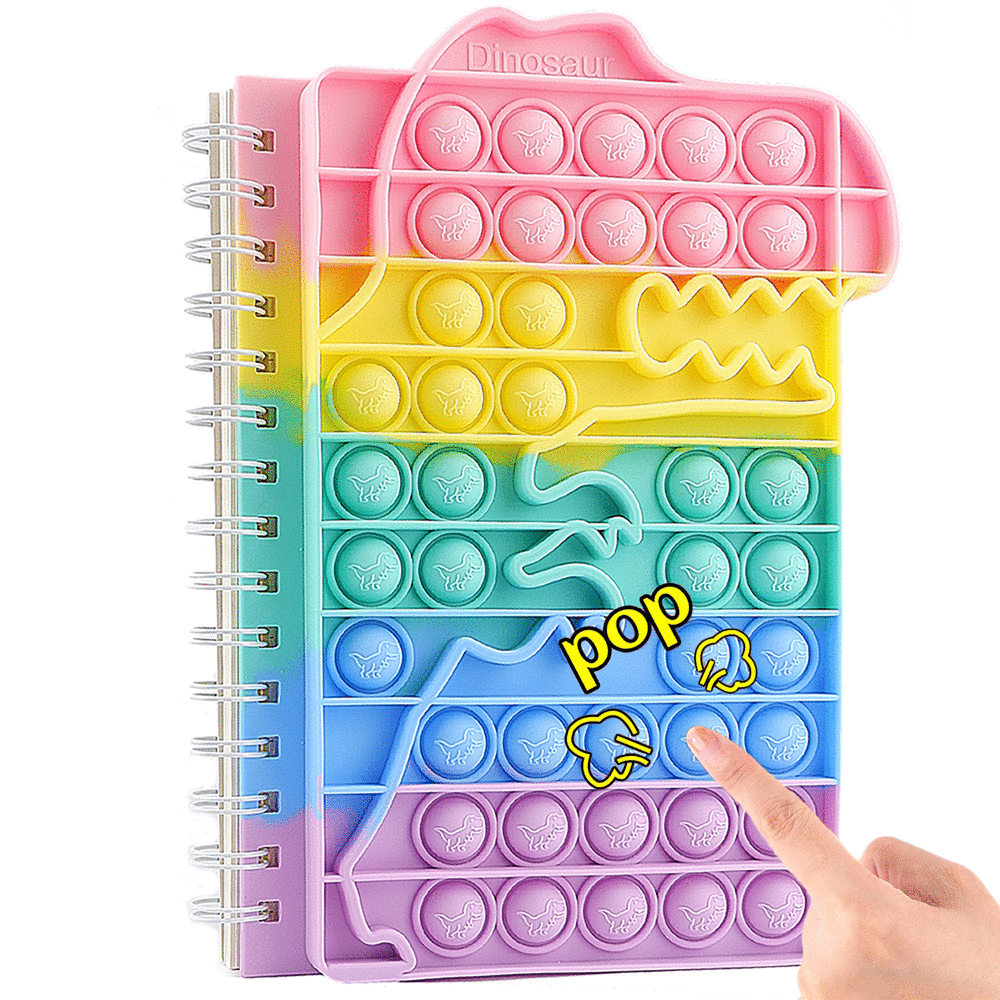 ZIMFANQI Pop It Notebook Fidget Toy Pop Its Notebooks Popit Note Book