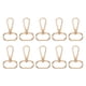 thumbnail image 1 of Uxcell 10 paquetes de Cierres Giratorios, Anillo Ovalado de 1" con Cierre de Garra, Gancho de Puerta Dorado, 1 of 6